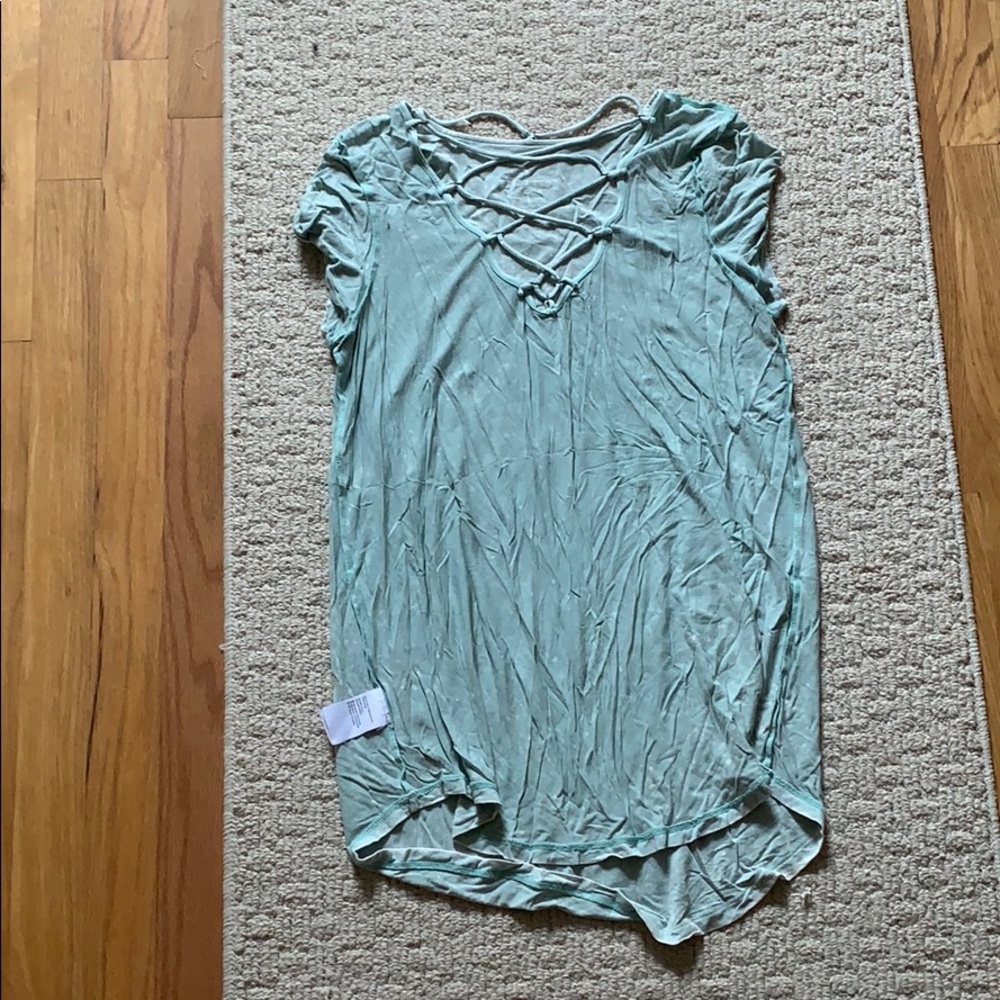 Teal shirt